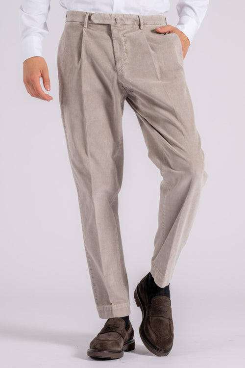 Pantalone 97% Cotone 3% Elastam Marrone