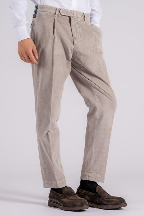 Pantalone 97% Cotone 3% Elastam Marrone - 2