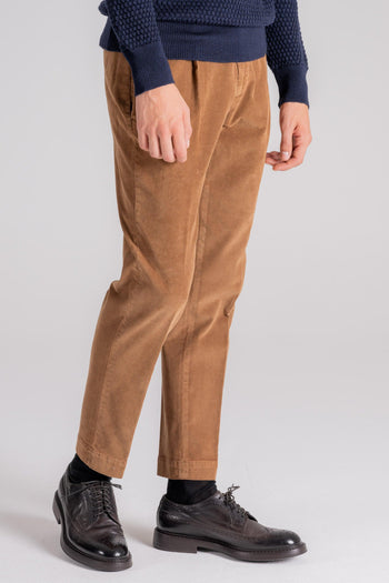 Pantalone Velluto Millerighe Beige - 3