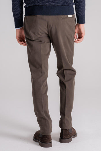 Pantalone 98% CO 2% EA Marrone - 4