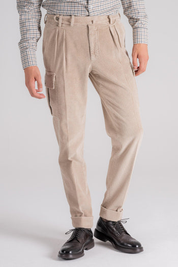 Pantalone 100% Cotone Velluto a Coste Regular Fit - 3