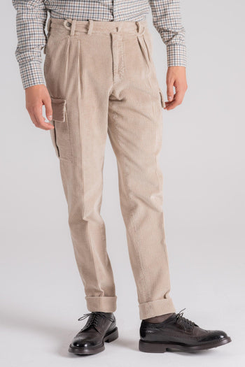 Pantalone 100% Cotone Velluto a Coste Regular Fit - 4