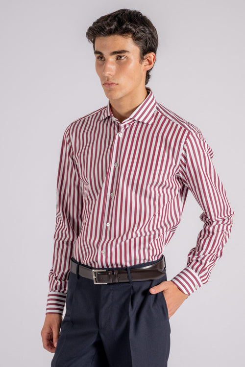 Camicia 100% Cotone Rosso - 2