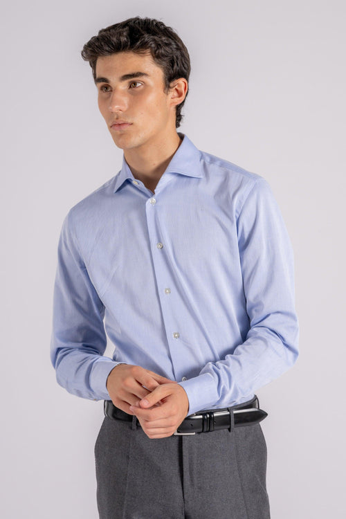 Camicia Azzurro in 100% Cotone - 2