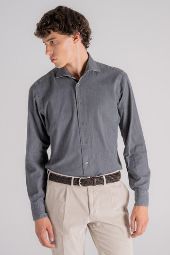 Camicia 100% Cotone Grigio - 3