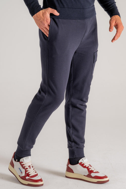 Pantalone Felpa Blu Uomo - 2