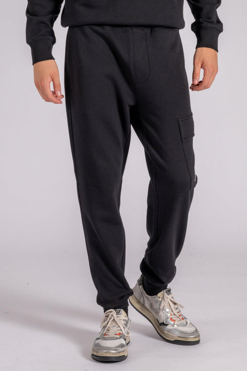 Pantalone Felpa in Cotone Nero