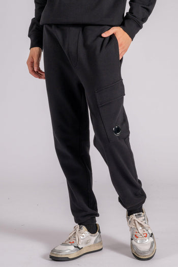 Pantalone Felpa in Cotone Nero - 3