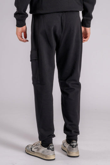 Pantalone Felpa in Cotone Nero - 5