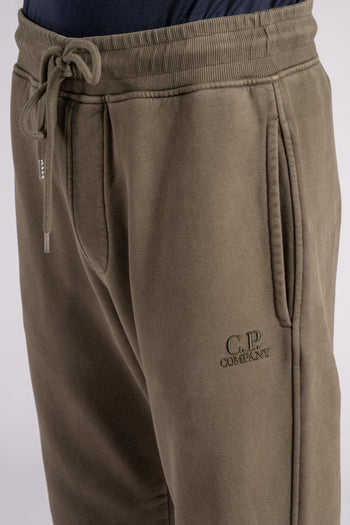 Pantalone Felpa in Cotone Verde - 7