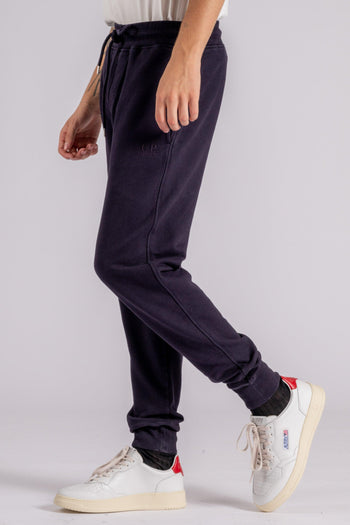 Pantalone Felpa in Cotone Blu - 3