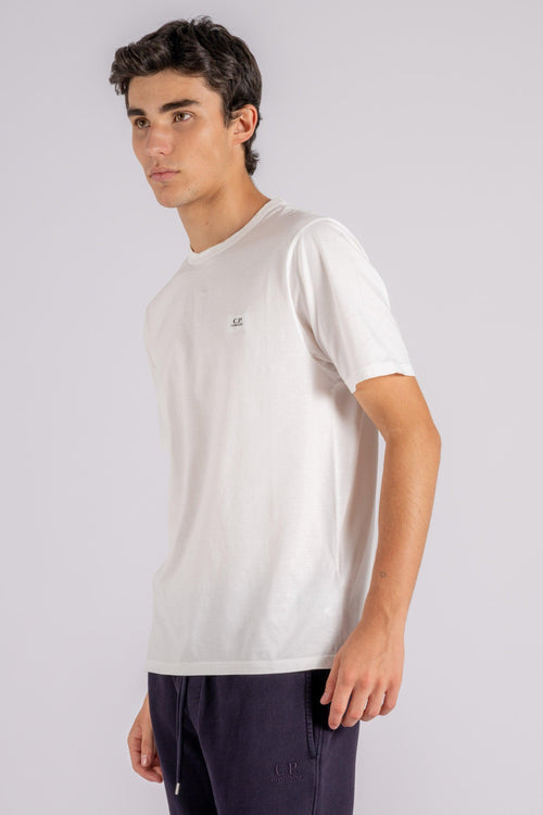 T-shirt Logo Patch Cotone Bianco - 2