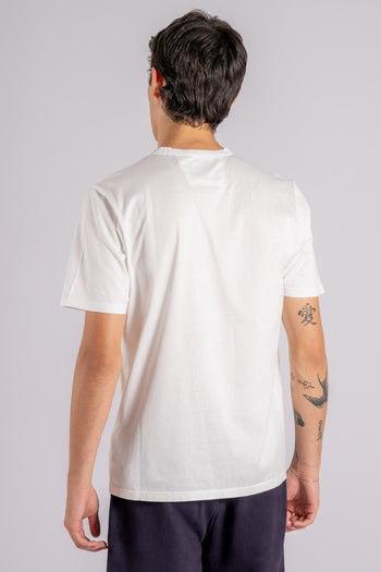 T-shirt Logo Patch Cotone Bianco - 6