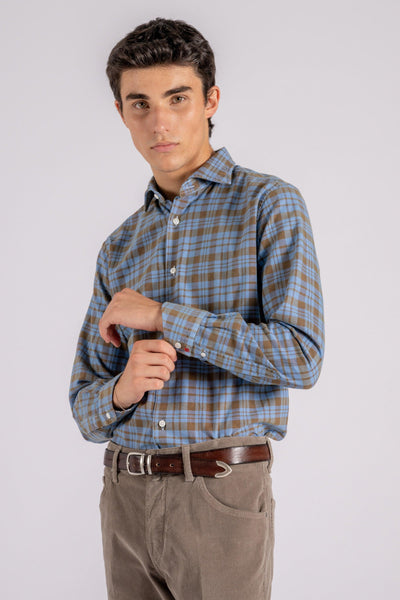 Camicia azzurro 100% Cotone