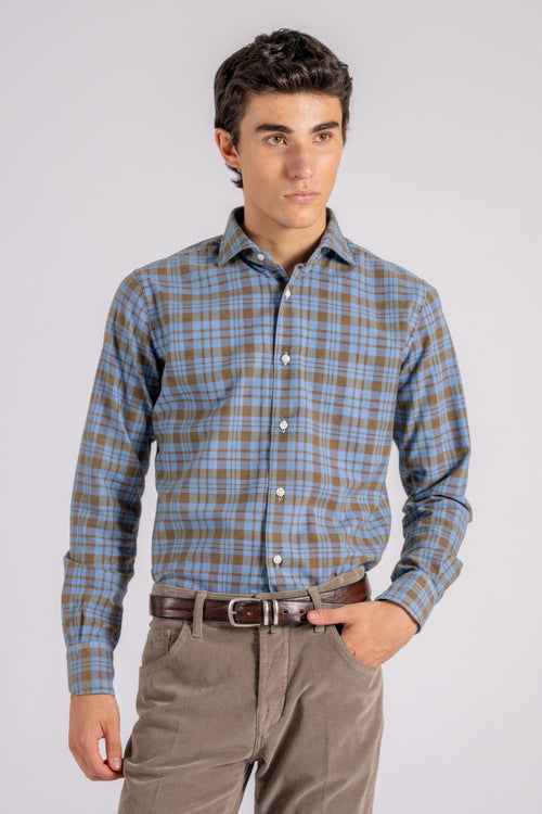 Camicia azzurro 100% Cotone - 2