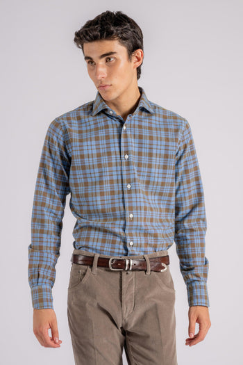 Camicia azzurro 100% Cotone - 3