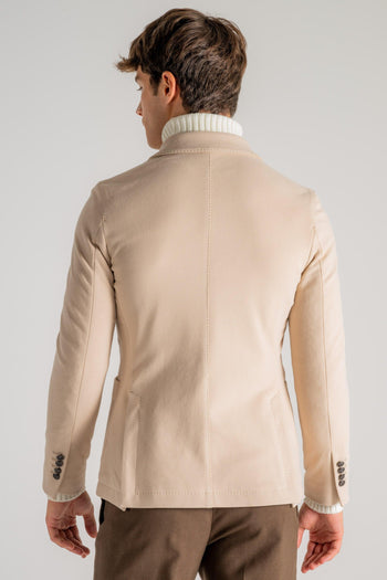 1901 Giacca Doppio Petto Felpa Beige Uomo - 4