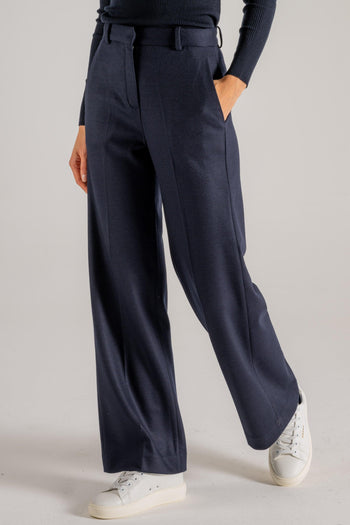 1901 Pantalone Lana Blu Donna - 4