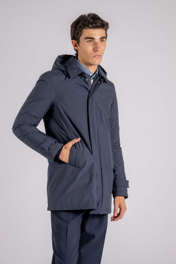 Piumino Carcoat con Cappuccio Gore-Tex Blu - 3