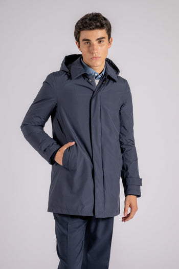 Piumino Carcoat con Cappuccio Gore-Tex Blu - 4