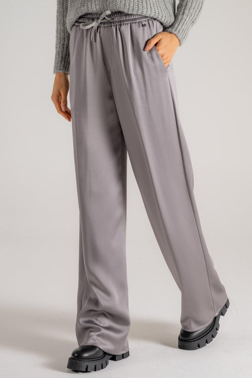 Pantalone Casual Satin Marrone Donna - 2