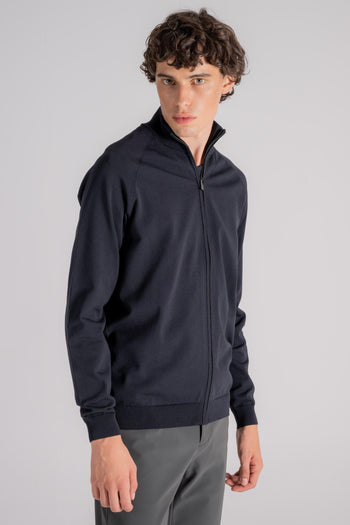 Full Zip Amos Cotton/Polyester Blu - 3