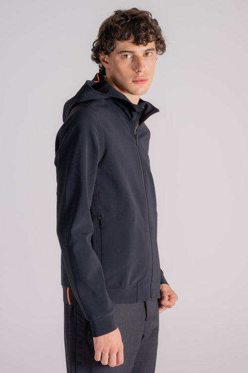 Fleece Dream Hood Zip Poliestere/Elastam Nero - 2