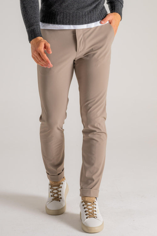 Winter Chino Pantalone Beige Uomo - 2