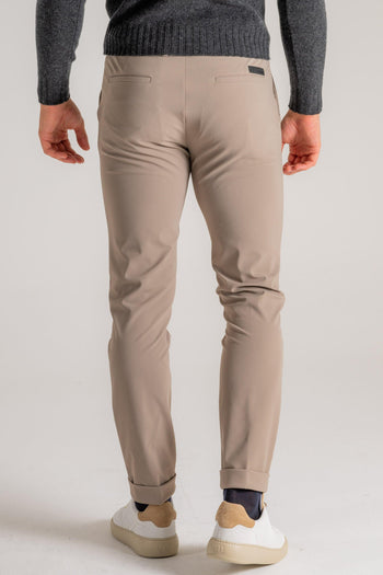 Winter Chino Pantalone Beige Uomo - 4