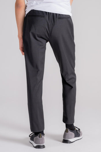 Pantaloni Terzilio Chino Jo in Lana Vergine Elastam Grigio - 4