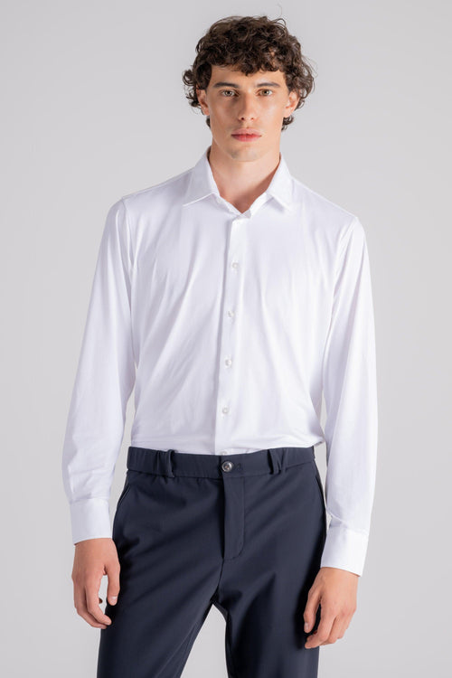 Camicia Oxford Elasticizzata Bianco - 2