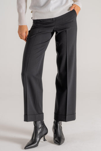 Pantalone Twill Stretch Nero Donna - 3