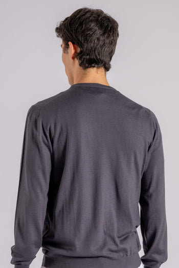 Maglia Lana 140 Girocollo grigio - 5