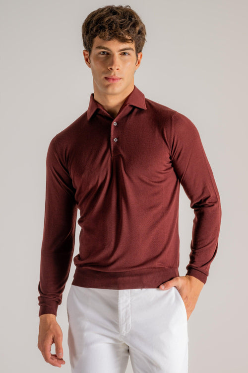 Polo Ml Paramontura Rosso Uomo