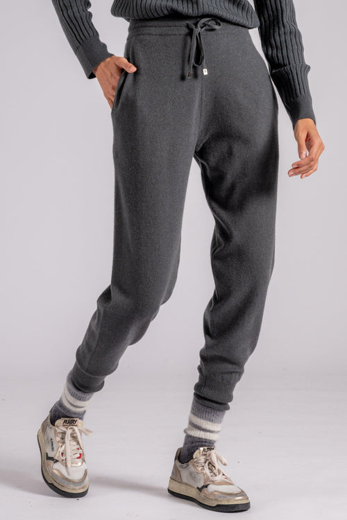 Pantaloni Cashmere Grigio - 2