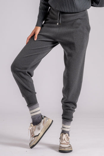 Pantaloni Cashmere Grigio - 4