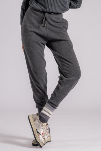 Pantaloni Cashmere Grigio - 5