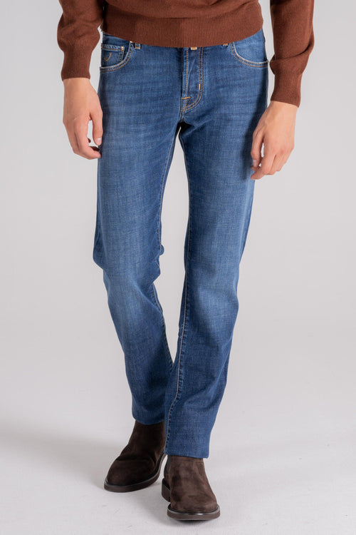 Jeans Nick in Cotone/Elastam Blu