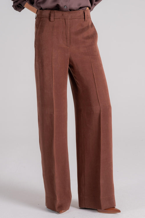 Pantalone 100% Lyocel Marrone - 2