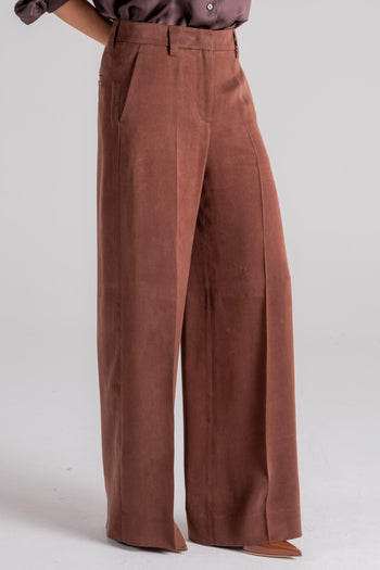 Pantalone 100% Lyocel Marrone - 3