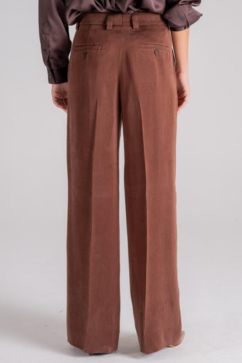 Pantalone 100% Lyocel Marrone - 5