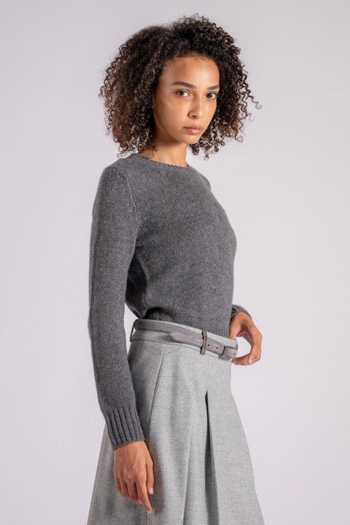 Maglia Giocollo 100% Cashmere Grigio - 2