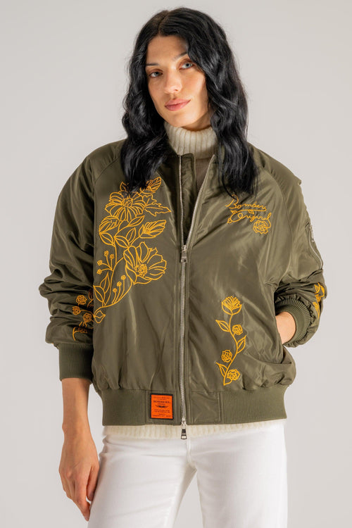 Bomber Verde Donna