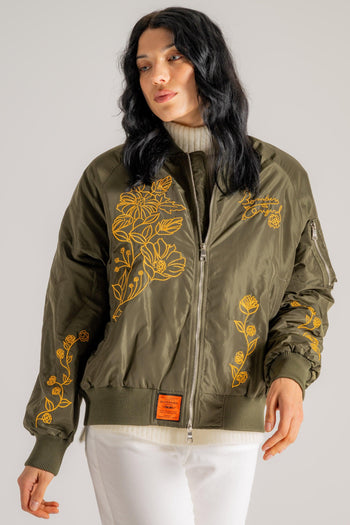 Bomber Verde Donna - 3