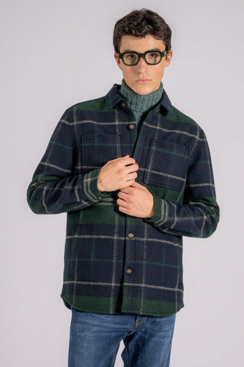 Tailored Check 100% Poliestere Verde - 4