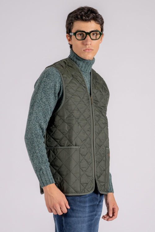 Waistcoat Quilted 100% Poliammide Verde