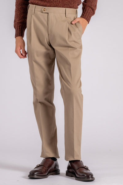 Pantalone beigee Cotone/Elastam