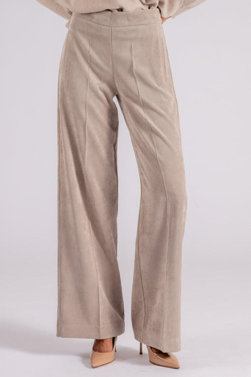 D. Exterior Pantalone Velluto a Coste Marrone