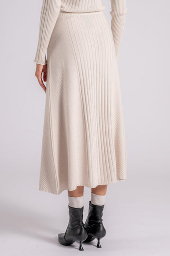 Gonna Cashmere/Viscosa/Poliammide/Lana Bianco - 4