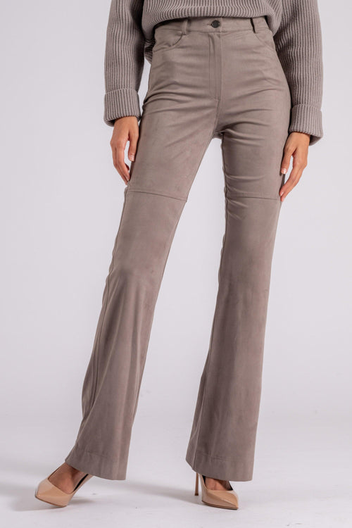 D. Exterior Pantalone Eco Daino 90% Poliestere 10% Elastam Beige